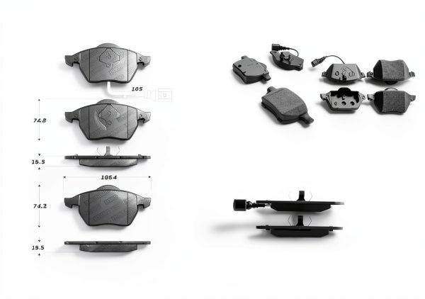 StopTech Front Brake Pad 309.06871 High Temp Sport Pad Set of 5-1